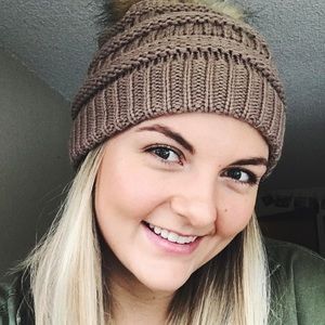 C.C. Pom Beanie Brown